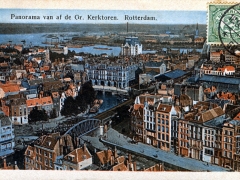 Rotterdam Panorama van af de Gr Kerktoren