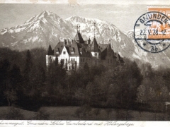 Gmunden Schloss Cumberland mit Höllengebirge
