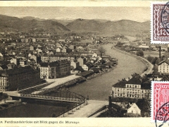 Graz Ferdinandsbrücke mit Blick gegen die Murenge