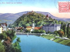 Graz Mur Schlossberg mit Schöckel