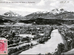 Innsbruck von der Weiherburg mit Series u Nockspitze