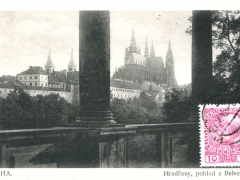 Praha Hradcany pohled z Belvederu