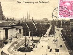 Wien Franzensring und Parlament