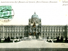 Wien I Burgring 5 K k kunsthistorisches Hof Museum und Kaiserin Maria Theresia Monument