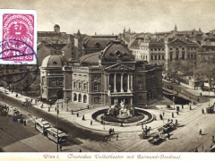 Wien I Deutsches Volkstheater mit Raimund-Denkmal