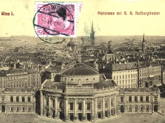 Wien Panorama mit K K Hofburgtheater