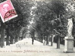 Wien Schönbrunn Allee im k k Schlossgarten