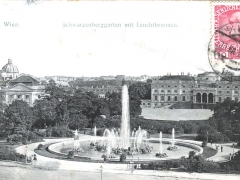 Wien Schwarzenberggarten mit Leuchtbrunnen
