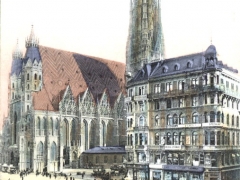 Wien Stock im Eisen Platz mit Stefansdom