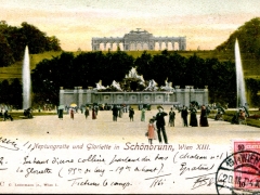 Wien XIII Neptungrotte und Gloriette in Schönbrunn