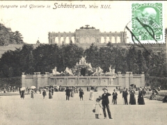 Wien XIII Schönbrunn Neptungrotte und Gloriette