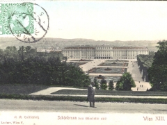 Wien XIII Schönbrunn von Gloriette aus