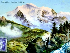 Alpenglühn  Jungfrau