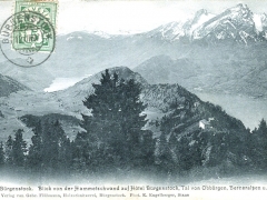 Bürgenstock Blick von der Hammetschwand auf Hotel Bürgenstock