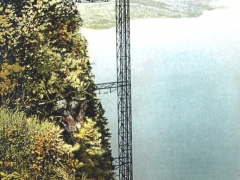 Bürgenstock hoher Personenaufzug vom Felsenweg n d Hammetschwand