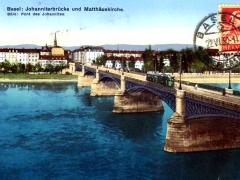 Basel Johanniterbrücke und Matthäuskirche