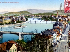 Basel drei Rheinbrücken