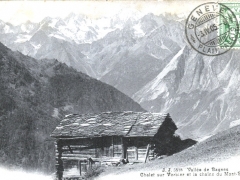 Chalet sur Verbier et la chaine du Mont Blanc