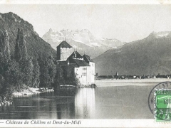 Chateau de Chillon et Dent du Midi