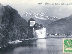 Chateau de Chillon et Dents du Midi