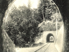 Chemin de fer Montreux Oberland Bernois Partie de Tunnels derriere Les Avants