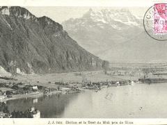 Chillon et la Dent du Midi pris de Glion