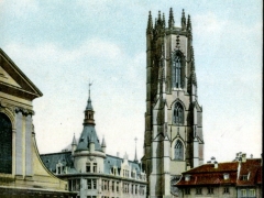 Fribourg Cathedrale et Banque d'Etat