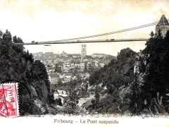 Fribourg Le Pont suspendu