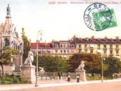 Geneve Monument Brunswick at l'Hotel Beau Rivage