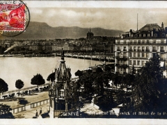 Geneve Monument Brunswick et Hotel de la Paix