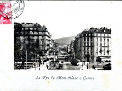 La Rue du Mont Blanc a Geneve