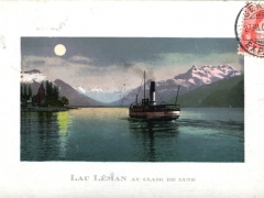 Lac Leman Au clair de lune