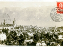 Lausanne Vue Generale et les Alpes