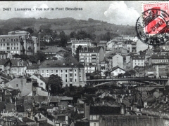Lausanne Vue sur le Pont Bessieres