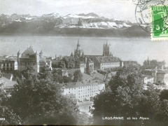 Lausanne et le Alpes
