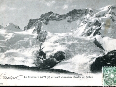 Le Breithorn et les 2 Jumeaux Castor et Pollux