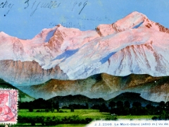 Le Mont Blanc vu de Geneve