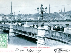 Luzern Seebrücke und Promenade