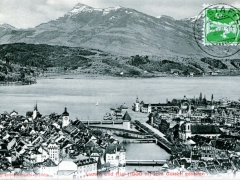Luzern und Rigi vom Gütsch gesehen
