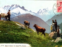 Mont Blanc et Alguille Verte