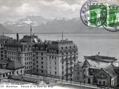 Montreux Palace et la Dent du Midi