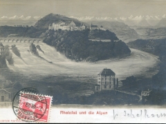 Rheinfall und die Alpen