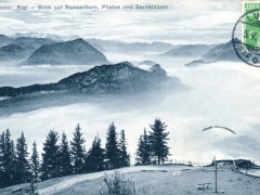 Rigi Blick auf Stanserhorn Pilatus und Berneralpen