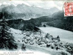 St Moritz Dorf und die Languardkette