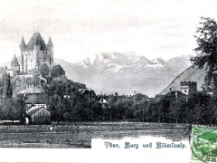 Thun Burg und Blümlisalp