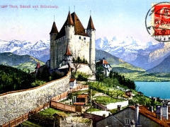 Thun Schloss und Blümlisalp