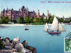 Zürich Rotes Schloss und Tonhalle