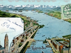 Zürich See aus der Vogelschau