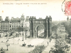 Barcelona Arco de Triunfo y Palacio de Justicia