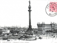 Barcelona Monumento a Colon y Aduana